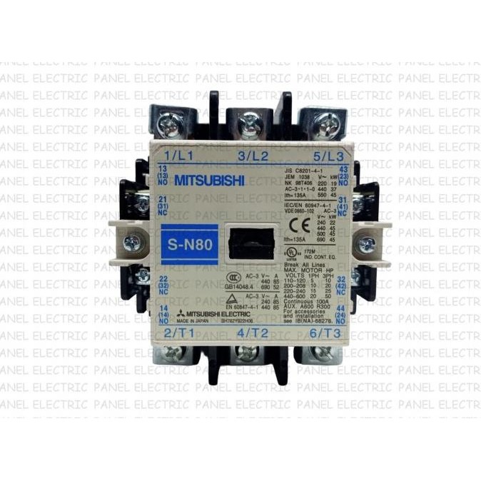 

Murah Magnetic Contactor Mitsubishi Sn-80 Sn 80 110V/220V/380V Kontaktor