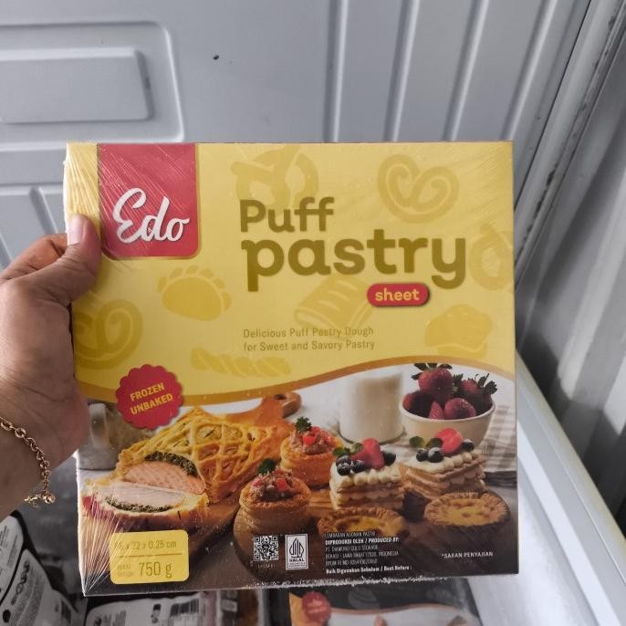 

Puff pastry sett edo 750gr halal murah