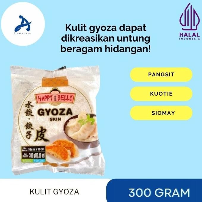 

Happy Belly Gyoza Skin / Kulit Pangsit / Kulit Dumpling 300 Gr murah