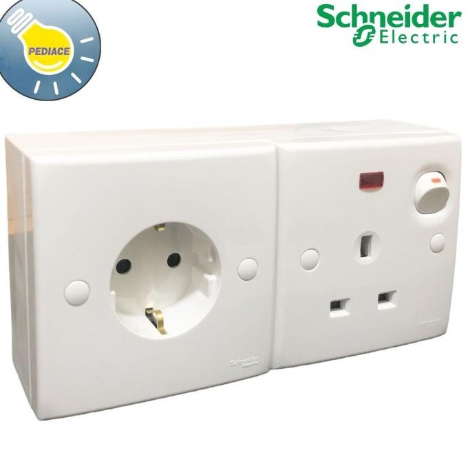 Stop Kontak + Stop Kontak AC Outbow Schneider S-Classic