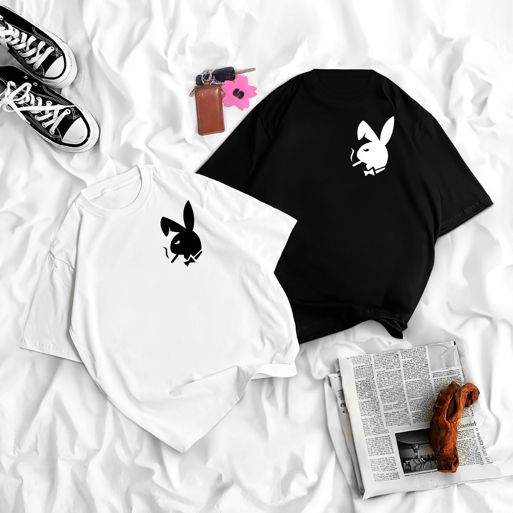 Sakura Glory - KAOS PLAYBOY COTTON COMBED 30S PREMIUM UKURAN S-XXL / ATASAN / BAJU / BLOUSE / T-SHIR