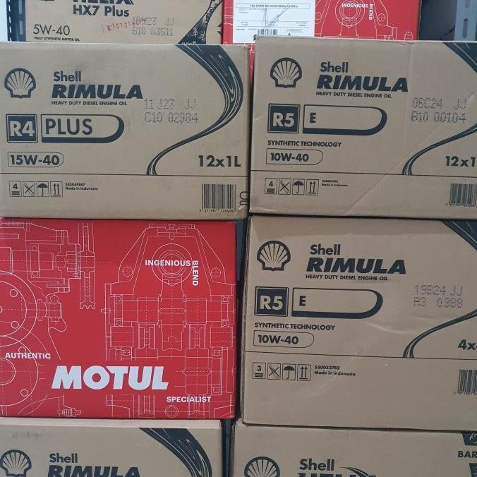 Sale Oli Diesel Barcode Shell Rimula R4X R4 Plus 15W40 Original Di Hobimercy Dijamin Ori
