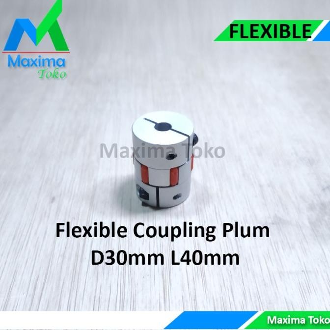 Flexible Coupling Plum 8X12 Mm Shaft Coupler 8Mm X 12Mm D30 L40 New Stok