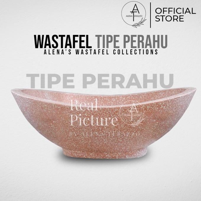 Wastafel Teraso Unik Tipe Perahu Wastafel Cuci Tangan Portable New Stok