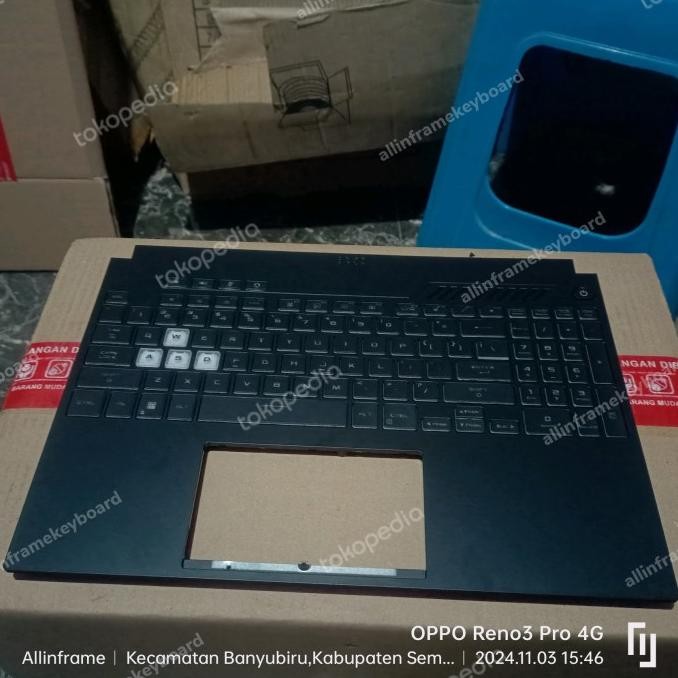 New Frame Keyboard Asus Tuf Gaming F15 Fx507Zc, Fx507Ze, Fx507Zm Fx517 Co