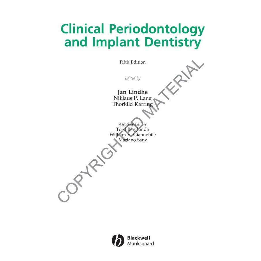 Clinical Periodontology Implant Dentistry Wiley Softcover