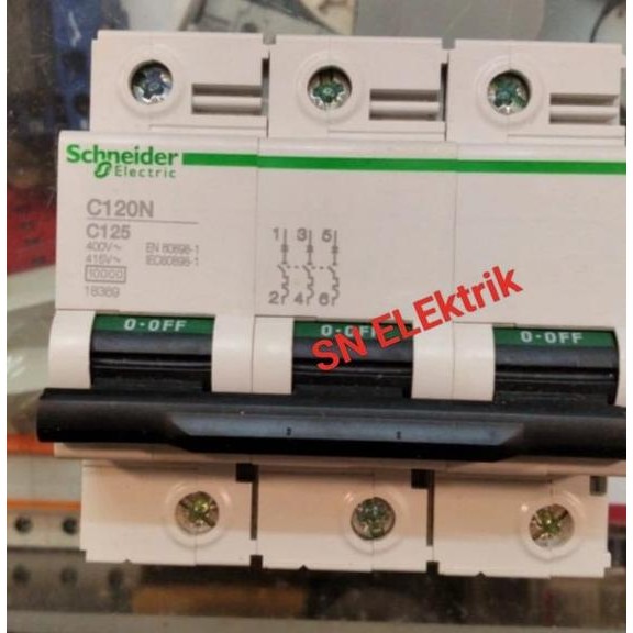 MCB Schneider 3PHASE C120N 125A 3P 10ka Schneider Original