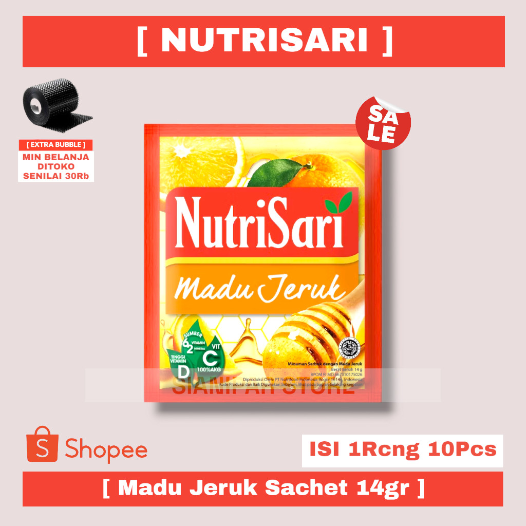 

NUTRISARI INSTANT DRINK MADU JERUK SCT 14g
