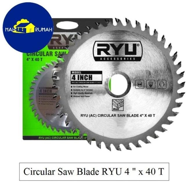 Mata Gerinda Gergaji Potong Kayu CIRCULAR SAW BLADE - RYU TEKIRO 4" 4 inch x 40T