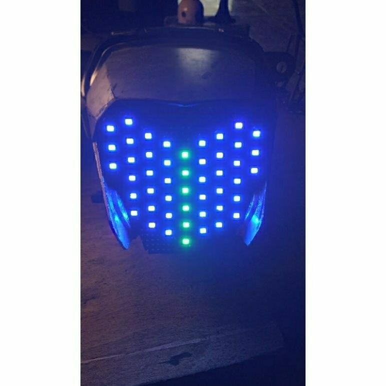 lampu belakang stop led running motor genio