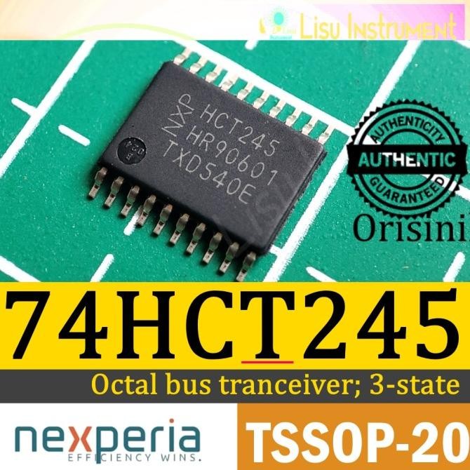 Baru 74HCT245 HCT245 Octal Bus Transceiver 3-state 74HCT245PW TSSOP-20 Orig lisu992