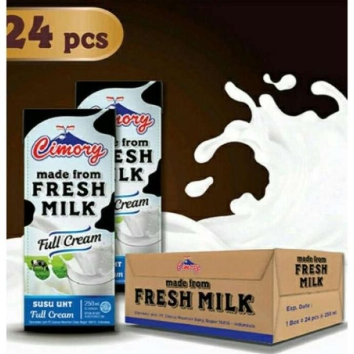 

susu cimory uht milk dus bebas laktosa 250 (24pcs/karton)