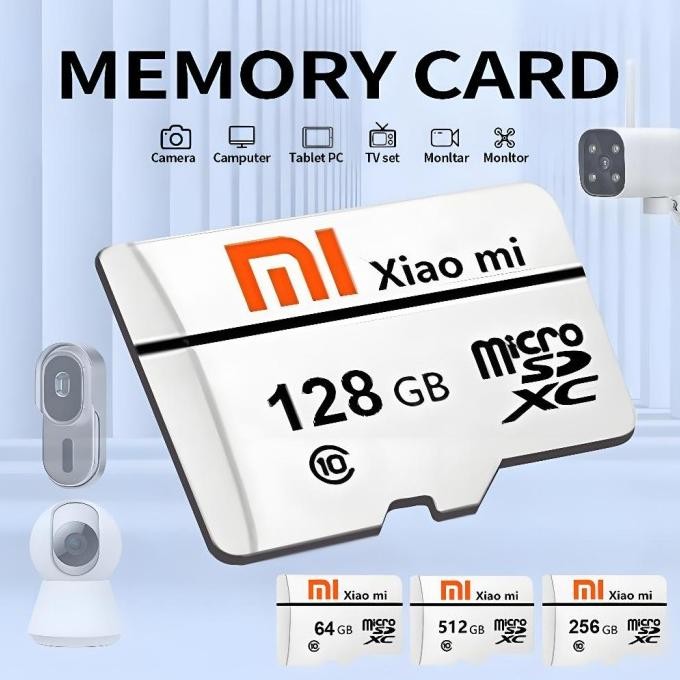 XIAOMI ORIGINAL CLASS 10 MEMORY CARD 32GB/64GB/128GB/256GB/512GB/1TB 100MB/S SD CARD MOBILE PHONE KA