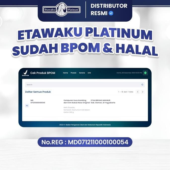 

Grosir 2 Box Dairy Susu Kambing Etawaku Bantu Paru Basah Etawa Kambing