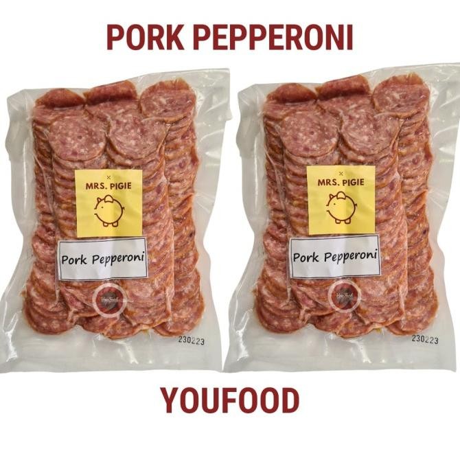 

Murah Pork Pepperoni, Mrs.Pigie - Premium - Pepperoni Babi 500Gr