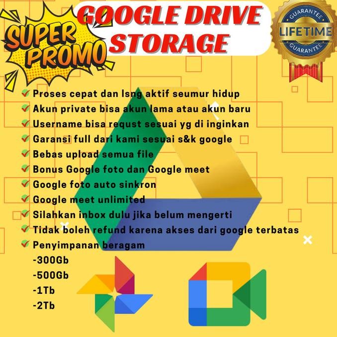Google Drive Storage, Foto, Meet Storage Co
