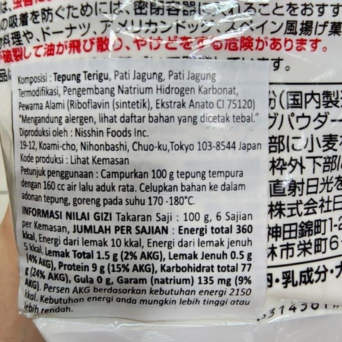 

Promo Nisshin Tempurako 600Gr | Tepung Tempura Jepang