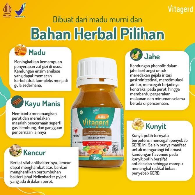 

Grosir Vitagerd - Madu Vitagerd 350Gr Bpom | Halal Mui | Organik