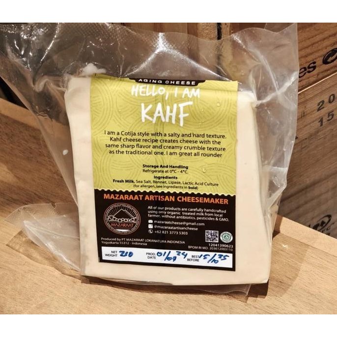 Promo Mazaraat Cheese Artisan Aging Cheese Hello I Am Kahf