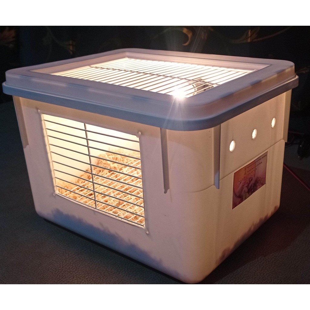 BOX LOLOHAN ANAK BURUNG (Terarium) + PEMANAS LAMPU FULSET