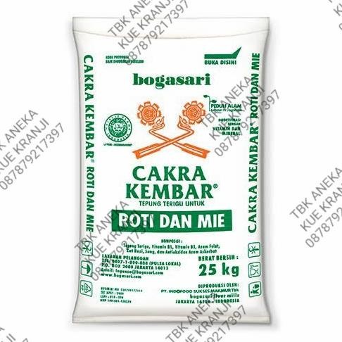 

Promo Tepung Terigu Cakra Kembar Boga Sari 25 Kg/Terigu Protein Tinggi