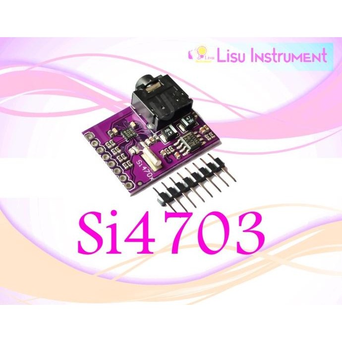 Baru Si4703 FM Radio Tuner Evaluation Development Board Module CJMCU-470 lisu992 Kualitas Baik