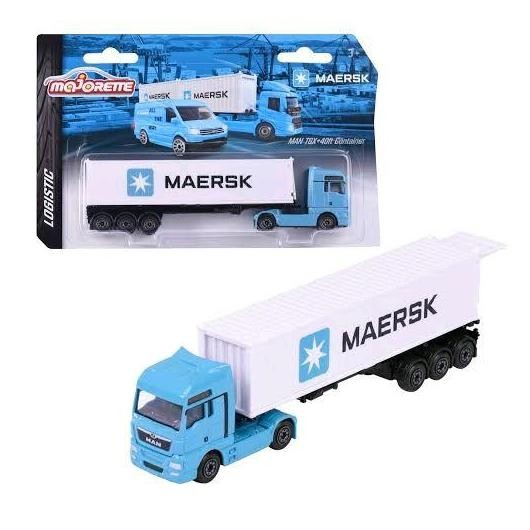MAJORETTE MAN TGX 40FT CONTAINER MAERSK DIECAST TRUCK 2104T