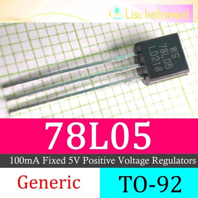 WS78L05 78L05 Voltage Regulator 5V 100mA Transistor Triode lisu992 Berkualitas