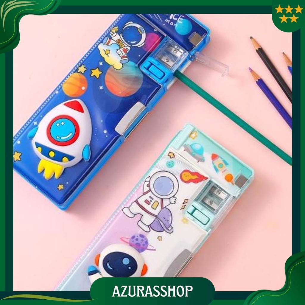 

Sao - S5945 Pencil Case Tempat Pensil Lengkap Dengan Peruncing / Tempat Pensil Karakter / Kotak Pensil Anak / Pencil Case Magnet Promo