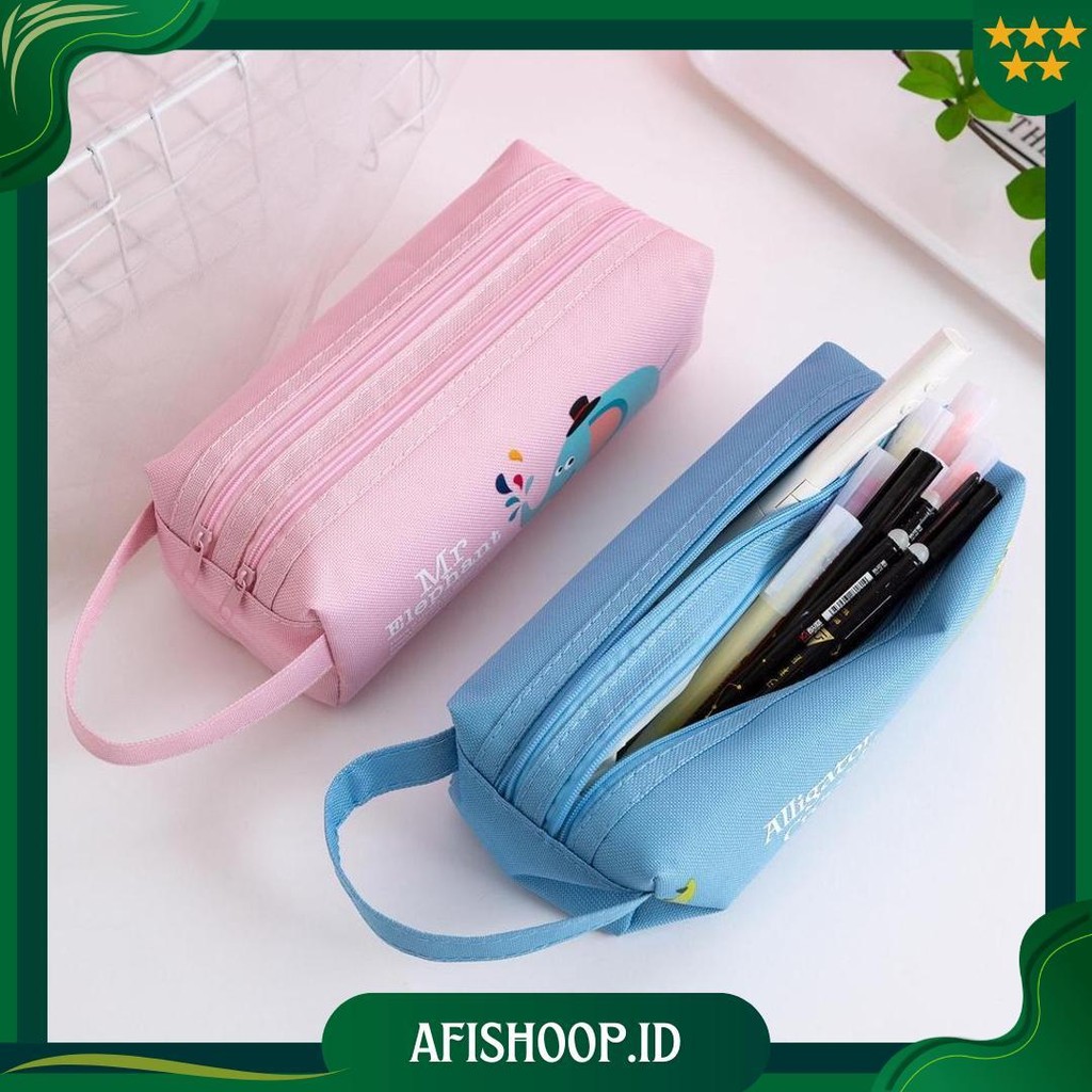 

Tempat Pensil/ Tempat Pensil Ritsleting Ganda/Tas Pensil Kartun/Tas Pensil Kartun Ori