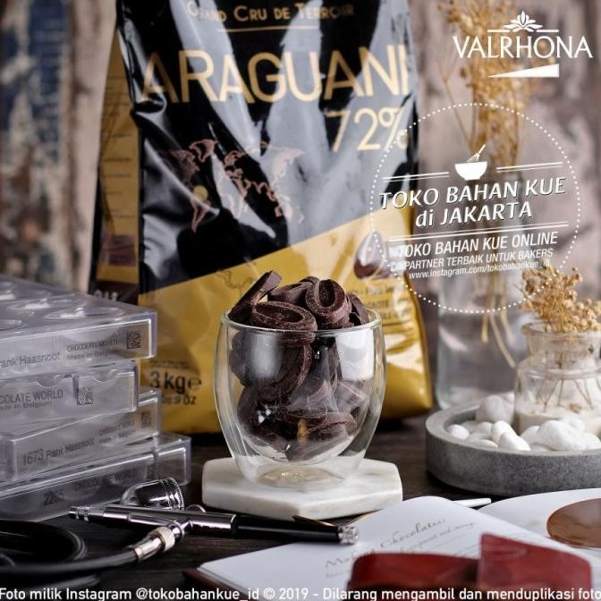 

Murah Valrhona Araguani 72% Dark Chocolate 3Kg Sak Couverture Cokelat Coklat
