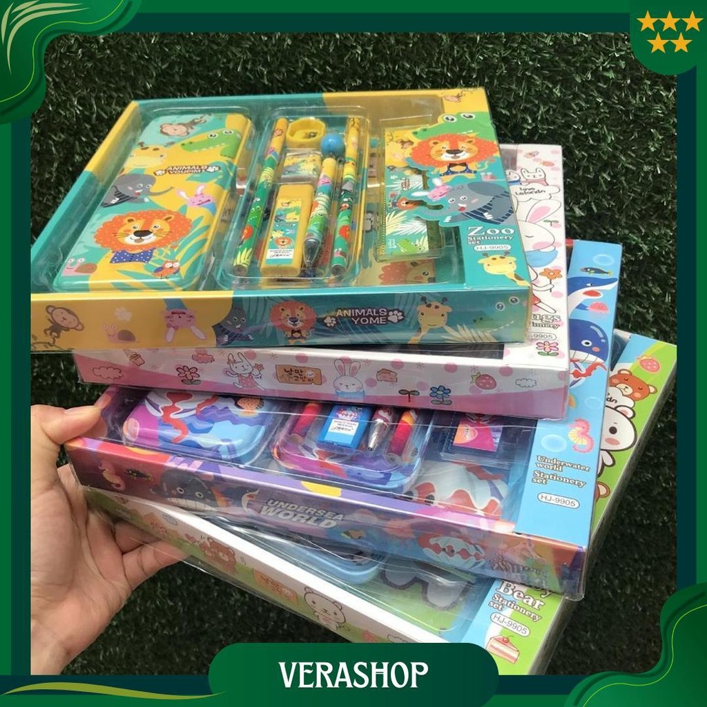 

2010 Stationary Set Kotak Pensil Anak Set 7In1 Stationery Alat Tulis Kotak Pensil Karakter Cod