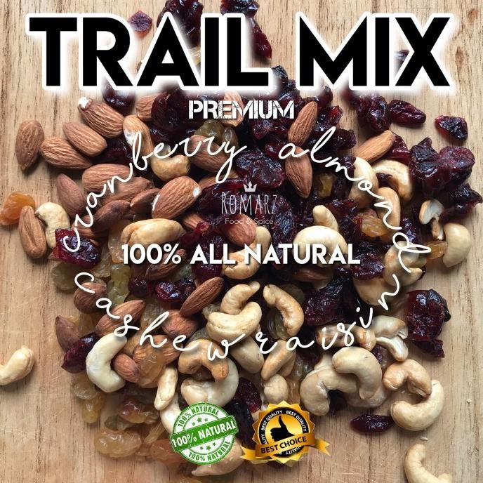 

TRAILMIX GRANOLA #02 MIXED NUT PREMIUM ALMOND ROASTED MEDE OVEN 500gr