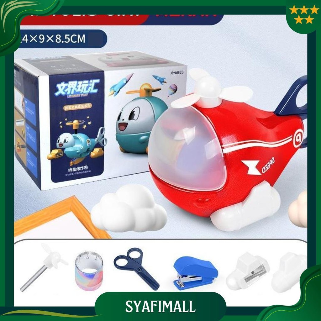 

Dinosaur Stationery 5In1Perlengkapan Tulis Anak & Alat Tulis Stationery Plane 6In1 Cod