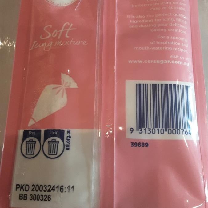 

Grosir Csr Soft Icing Mixture 1Kg Australia Premium Sugar Gula Putih