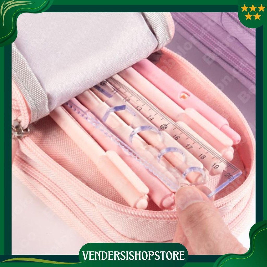 

Kotak Pensil Anak Sekolah 6 Ruang / Kapasitas Besar Pencil Case / 3D Anak Perempuan Lucu Besar Cod