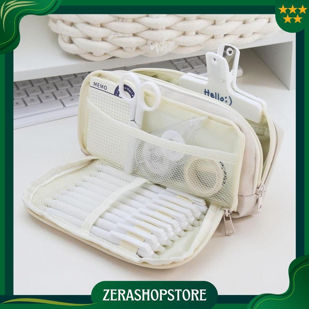 

Bbambu Pencil Cases Large Capacity Pencil Bag Pouch Holder Box For Girls Office Student Stationery Organizer School Supplies Promo 4.4