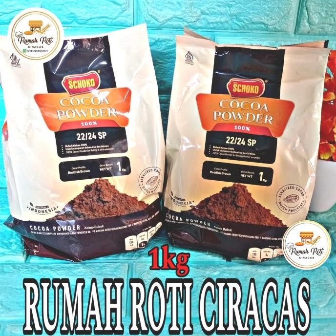 

Grosir Schoko Cocoa Powder 22/24 Sp 1Kg Halal Choco Cokelat Bubuk Coklat 1 Kg Kue Minuman