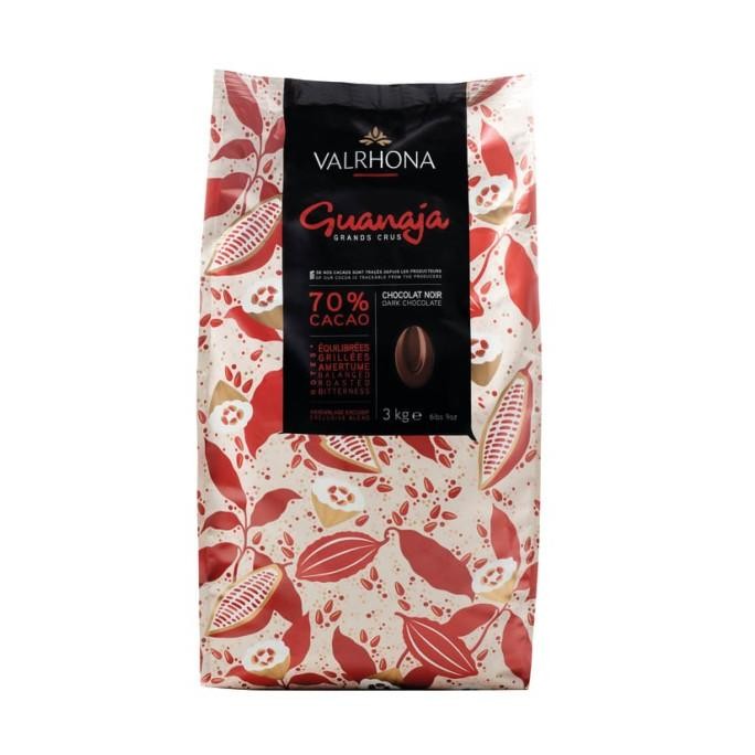 

Sale Valrhona Guanaja 70% Dark Chocolate Couverture Coklat Coin 250Gram