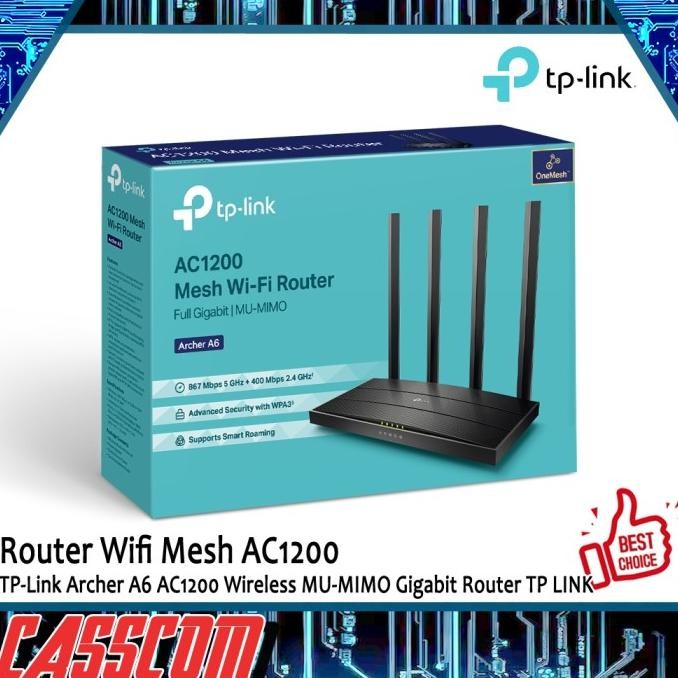 Tp-Link Archer A6 Ac1200 Wireless Mu-Mimo Gigabit Router Tp Link Co