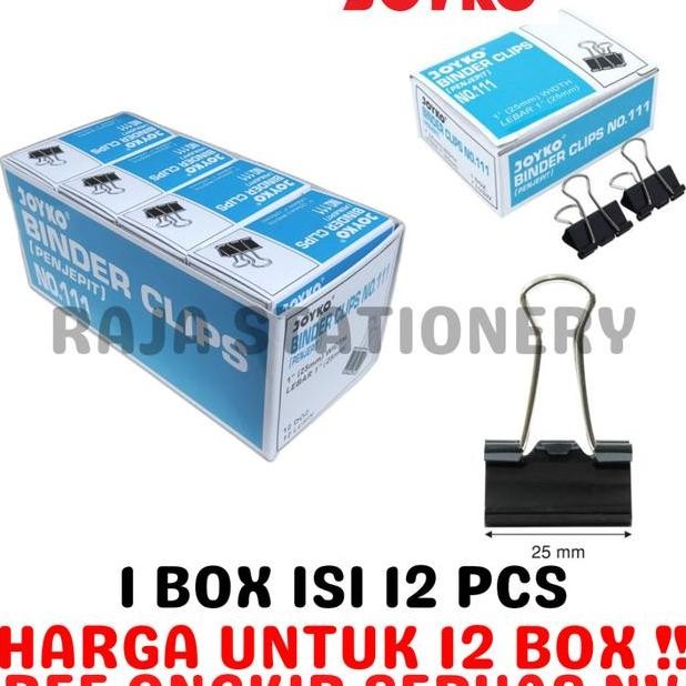 

Joyo Binder Clip 111 Ecil 25Mm Lip Erta Joyo No.111 12Bo