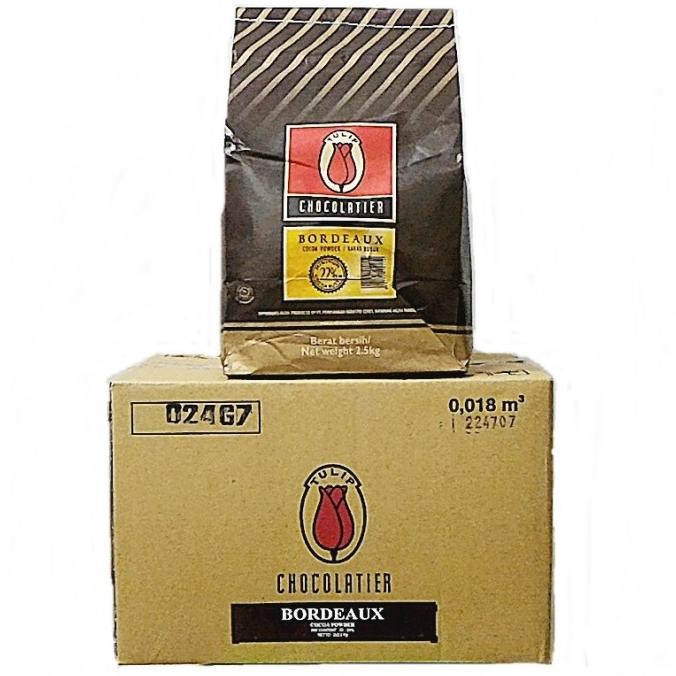 

Grosir Tulip Bordeaux Coklat Bubuk 2.5 Kg / Dark Cocoa Premium 2.5Kg