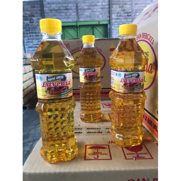 

Minyak Goreng 600Ml Kemasan Botol Lavenia @1Karton(24) Terlaris Best Quality Asli 100% Original
