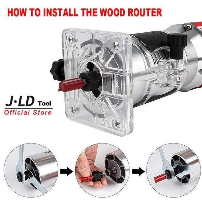 Sale Jld Mesin Trimmer Mt370 Mesin Profil Kayu Router 6Mm  Mesin Profil Kayu Trimmer Router Mesin 35