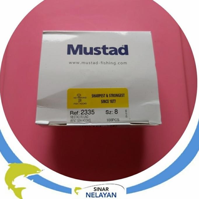 BEBAS ONGKIR - Kail mata pancing Mustad no 8 cap kunci 2335