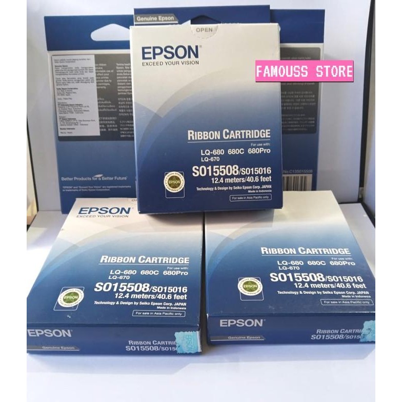 Ribbon Catridge Epson Lq680 Lq 680 Pro Co