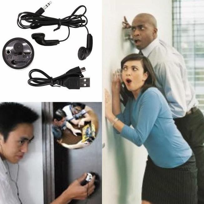 PROMO Spy BUG Wall Home Alat Sadap Penyadap Menyadap Suara Tembus Dinding