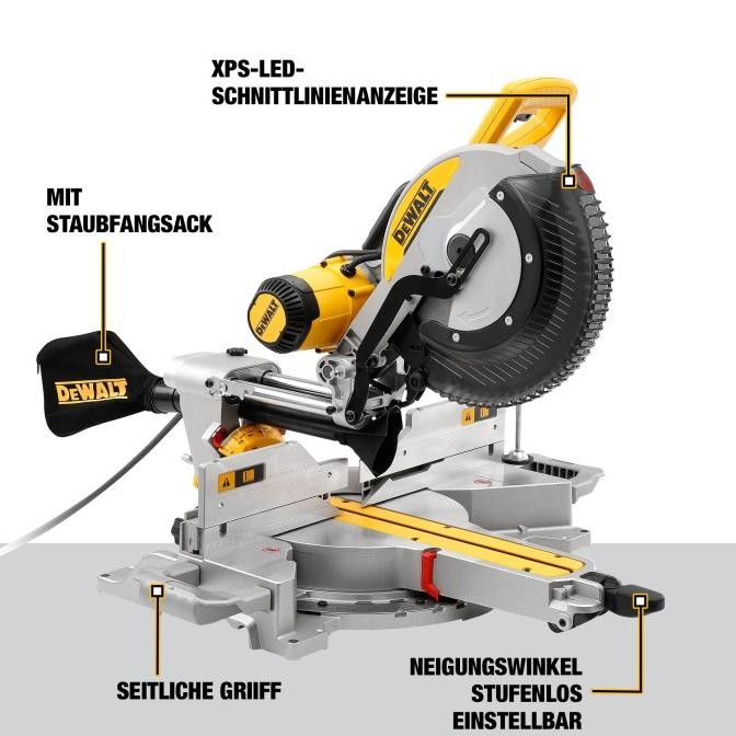 Murah Slide Miter Saw / Mesin Gergaji Mitre Sliding 12 Inch 305Mm Dewalt Dws 780 Dws780-Kr