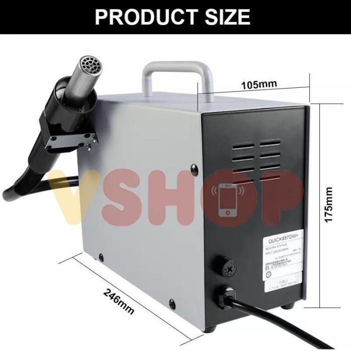 Solder Uap Quick - Blower Quick 857Dw+ Blower Uap Quick 857Dw+ Original Dan Terpercaya