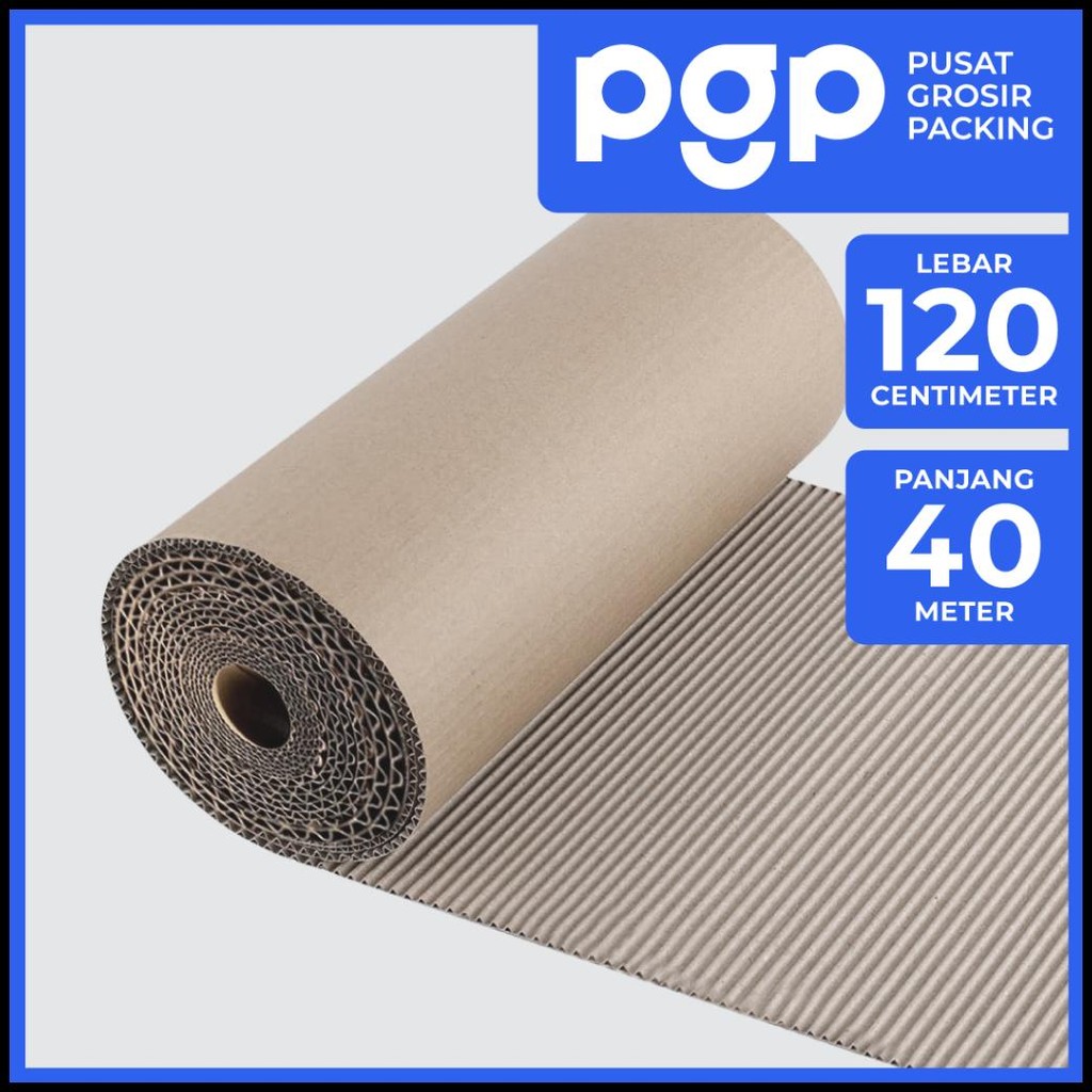

Ready Single Face Roll | Corrugated Roll Ukuran 120 Cm X 40 M - Karton Lembar Untuk Packing {Terlaris|Best Seller}